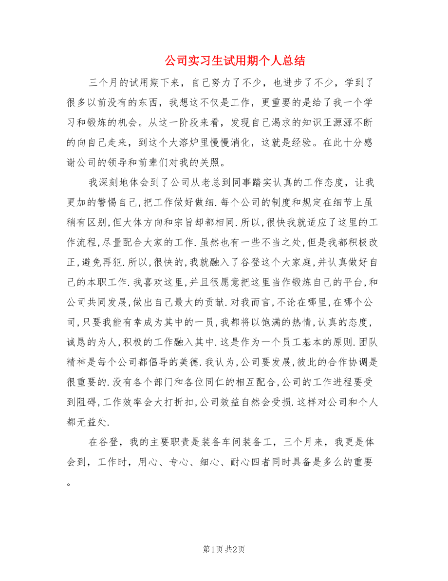 公司实习生试用期个人总结.doc_第1页