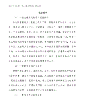 永昌县关于成立计量应用服务公司实施方案（模板范本）