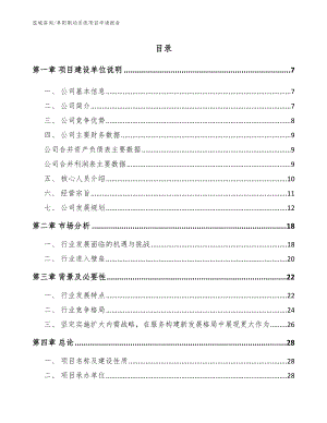 阜阳制动系统项目申请报告模板参考