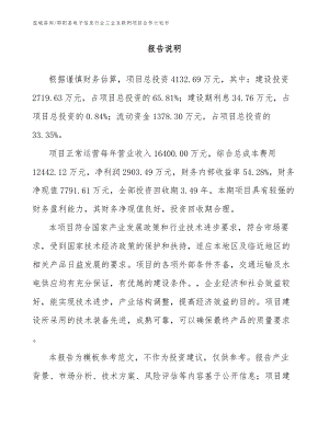 邵阳县电子信息行业工业互联网项目合作计划书