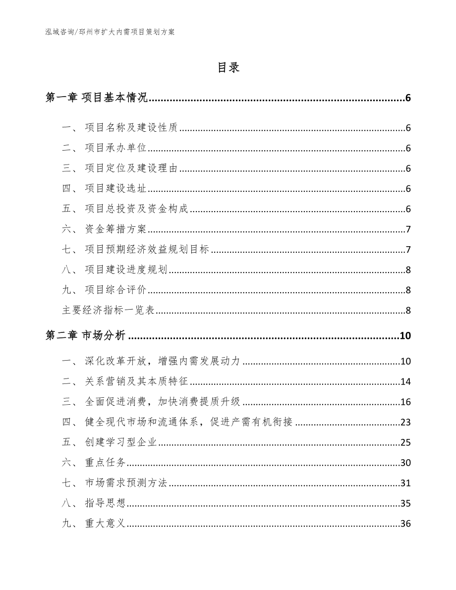 邳州市扩大内需项目策划方案_第1页