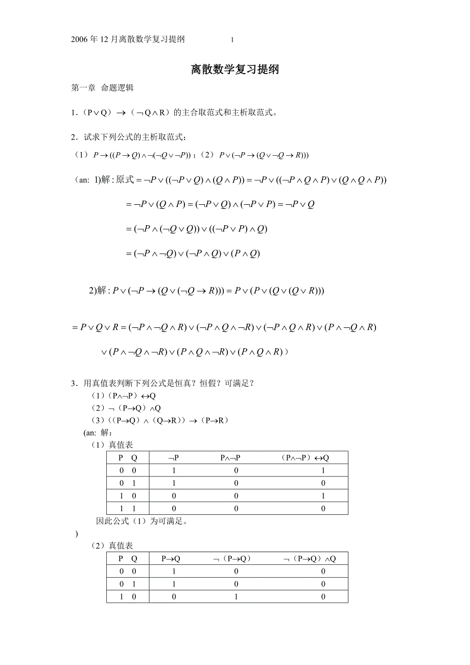 离散数学复习提纲(1-457章)_第1页