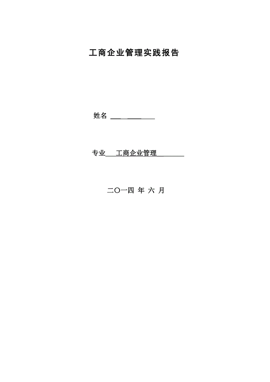 工商企業(yè)管理實(shí)踐報(bào)告_第1頁(yè)