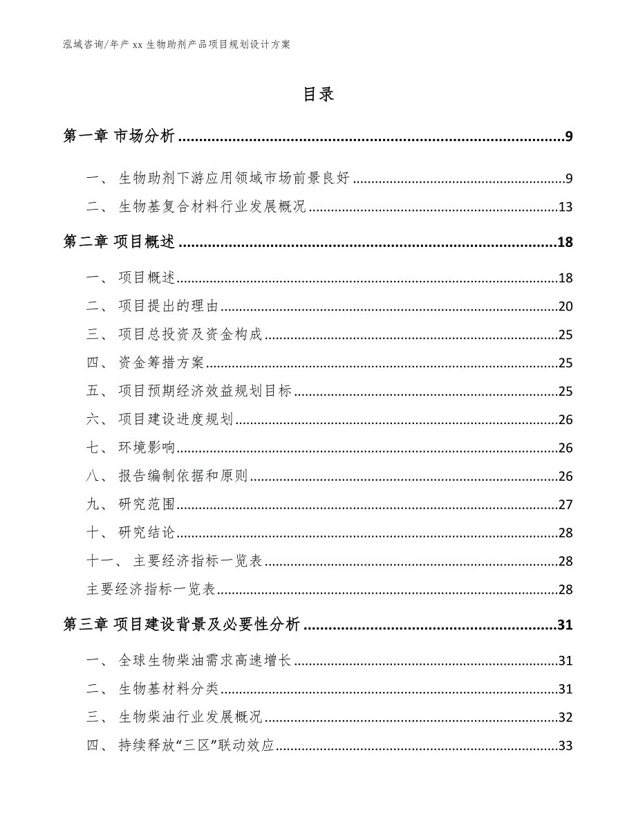 年产xx生物助剂产品项目规划设计方案（参考模板）_第1页