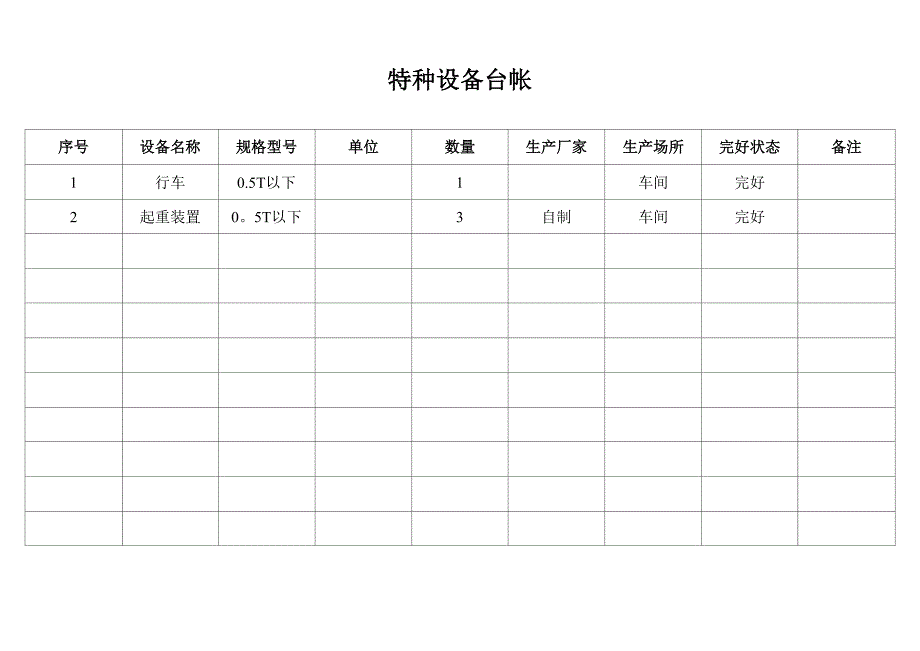 生产设备台帐_第1页