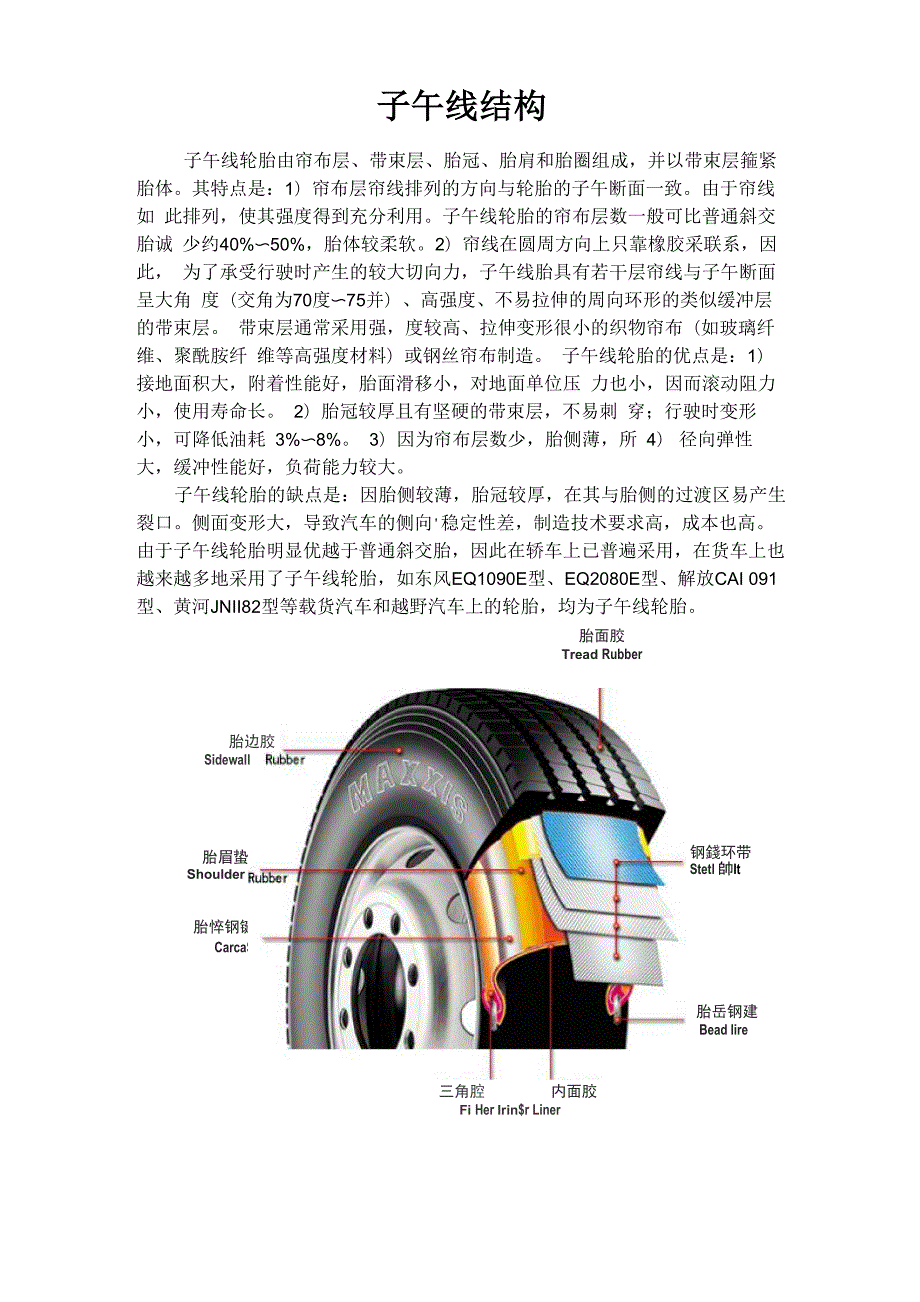 子午线轮胎结构_第1页