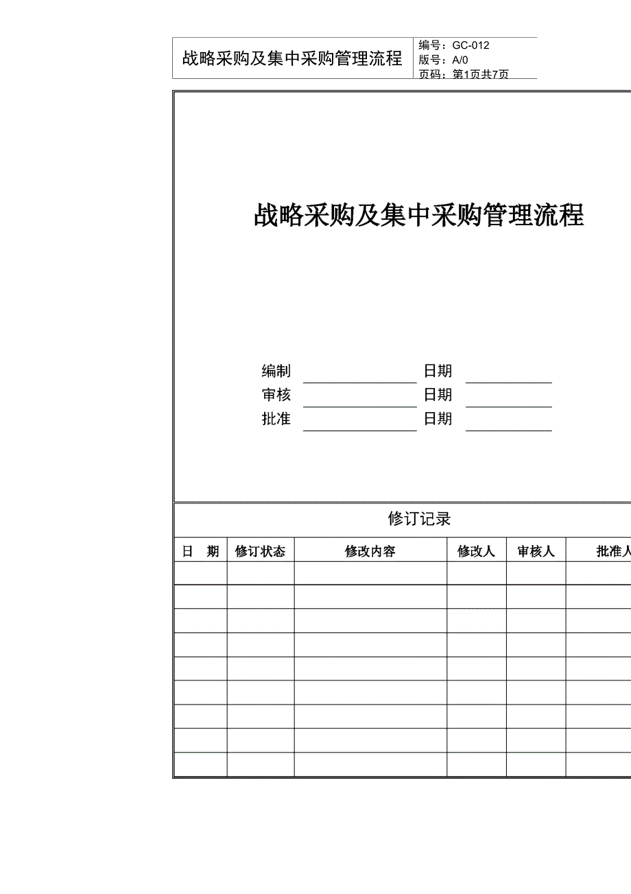 战略采购及集中采购管理流程_第1页