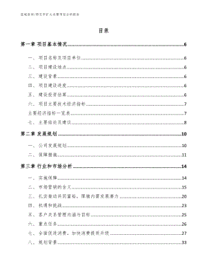 邵东市扩大内需项目分析报告