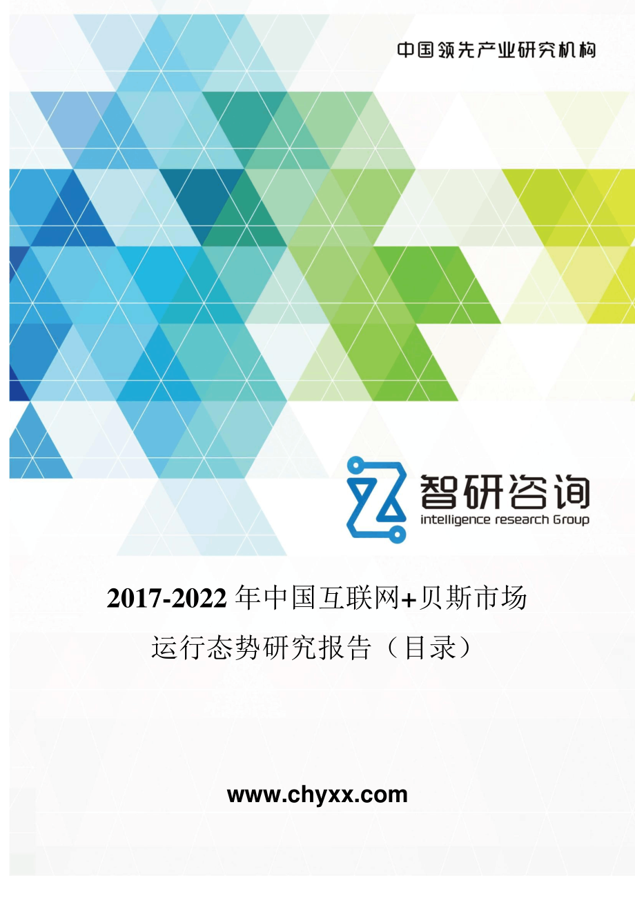 20172022年中国互联网+贝斯市场运行态势研究报告(目录)_第1页