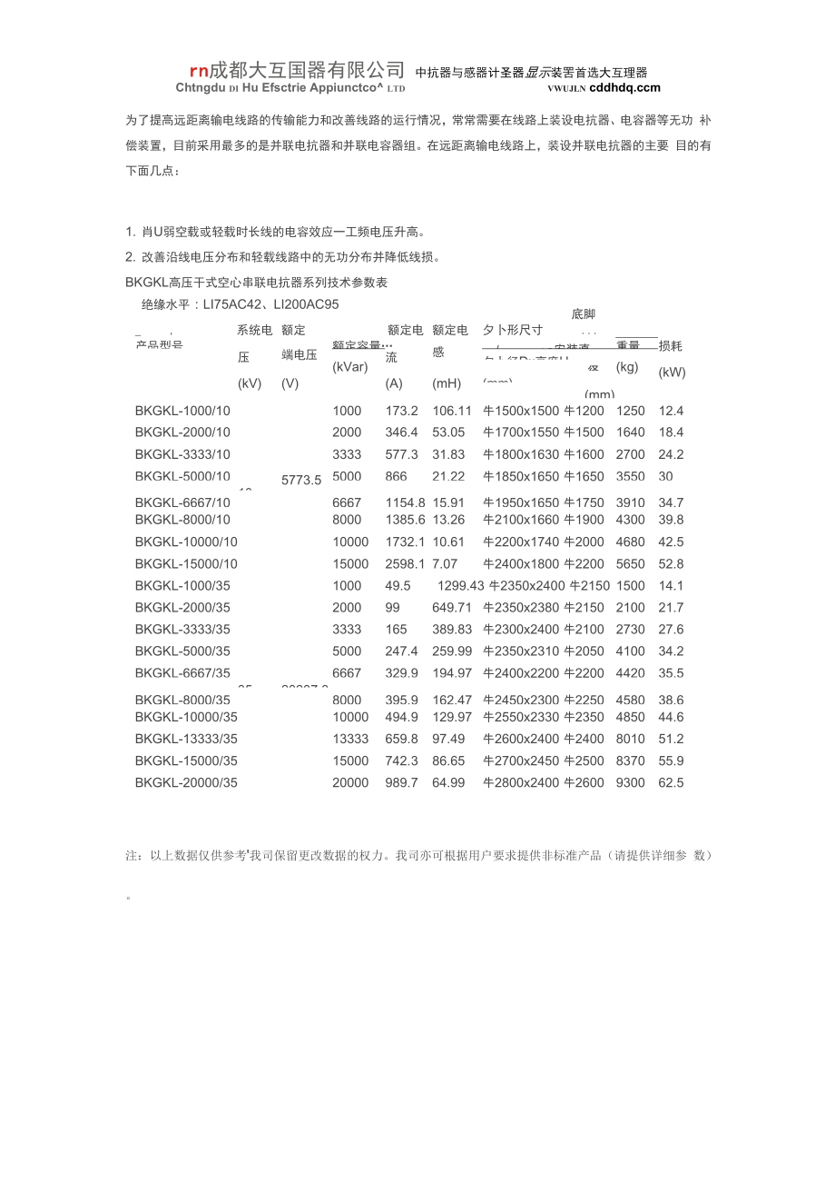 高压空心并联电抗器_第1页