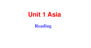 2020-2021学年牛津译林版九年级英语下册Unit1AsiaReading1课件