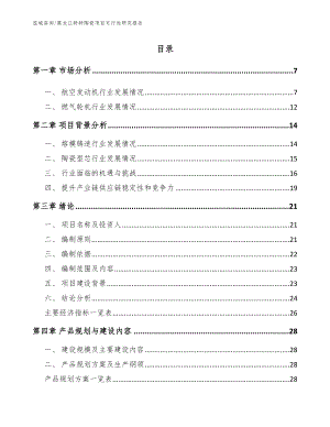 黑龙江特种陶瓷项目可行性研究报告