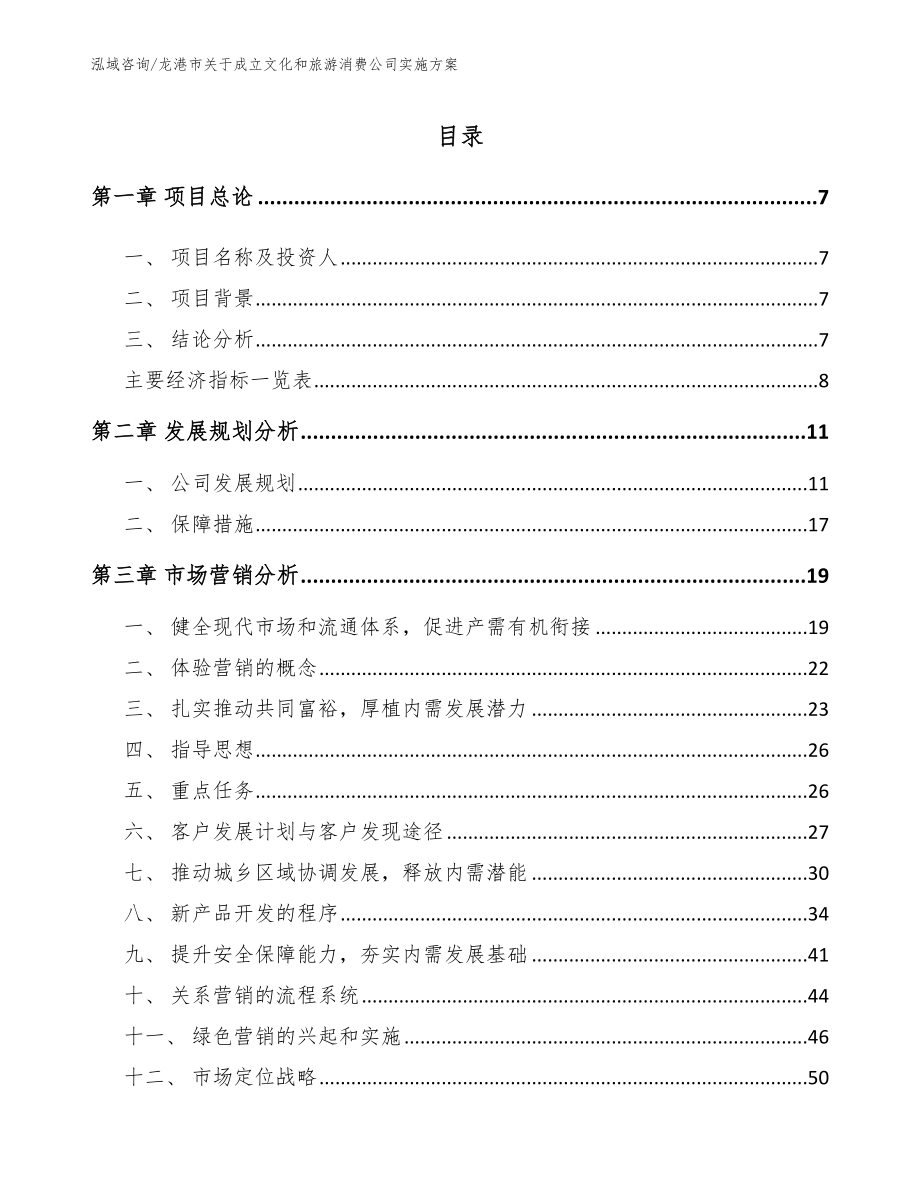 龙港市关于成立文化和旅游消费公司实施方案_第1页