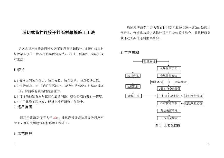 背栓式石材幕墙做法[1]_第1页