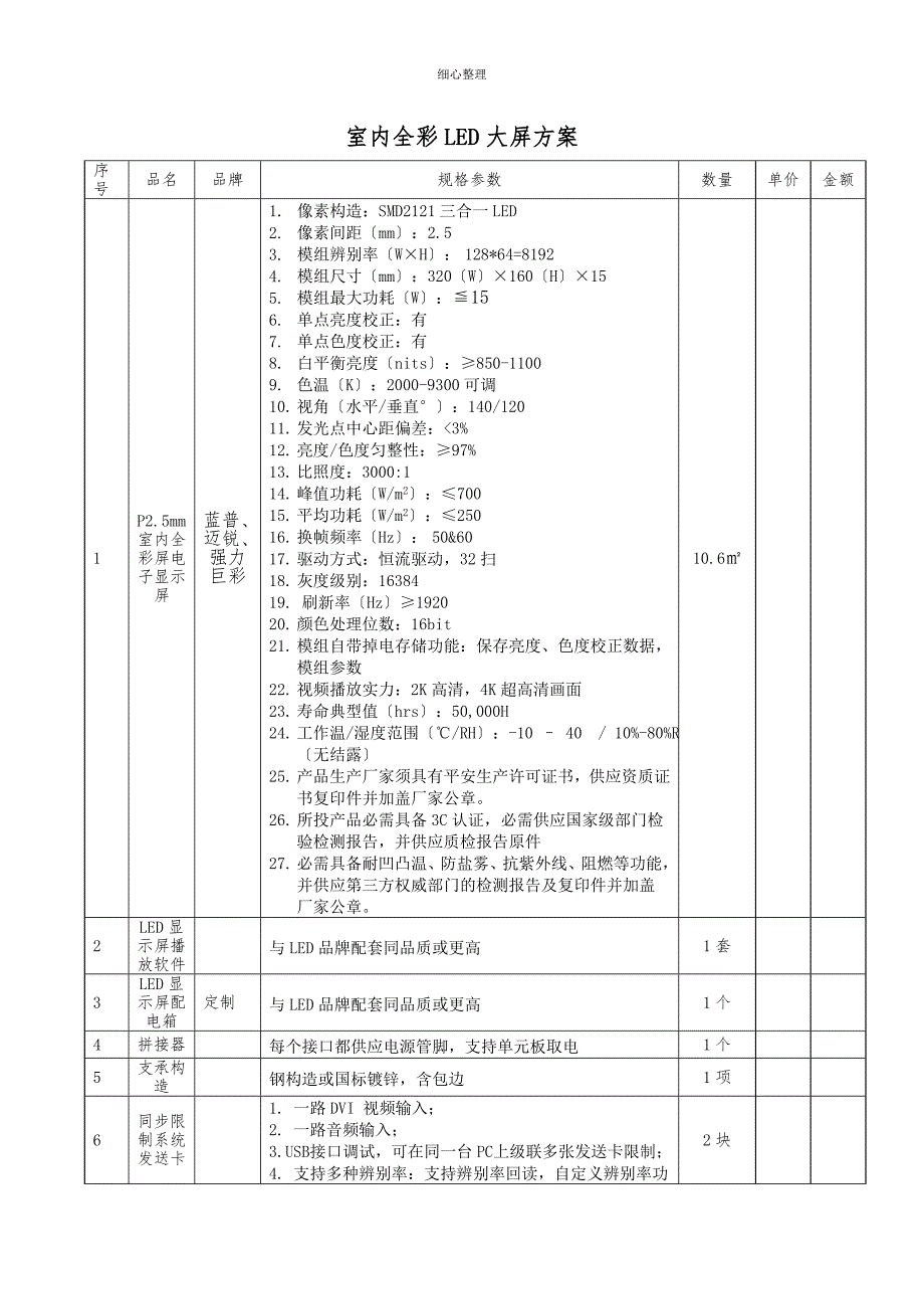 室内全彩LED大屏方案 (2)_第1页