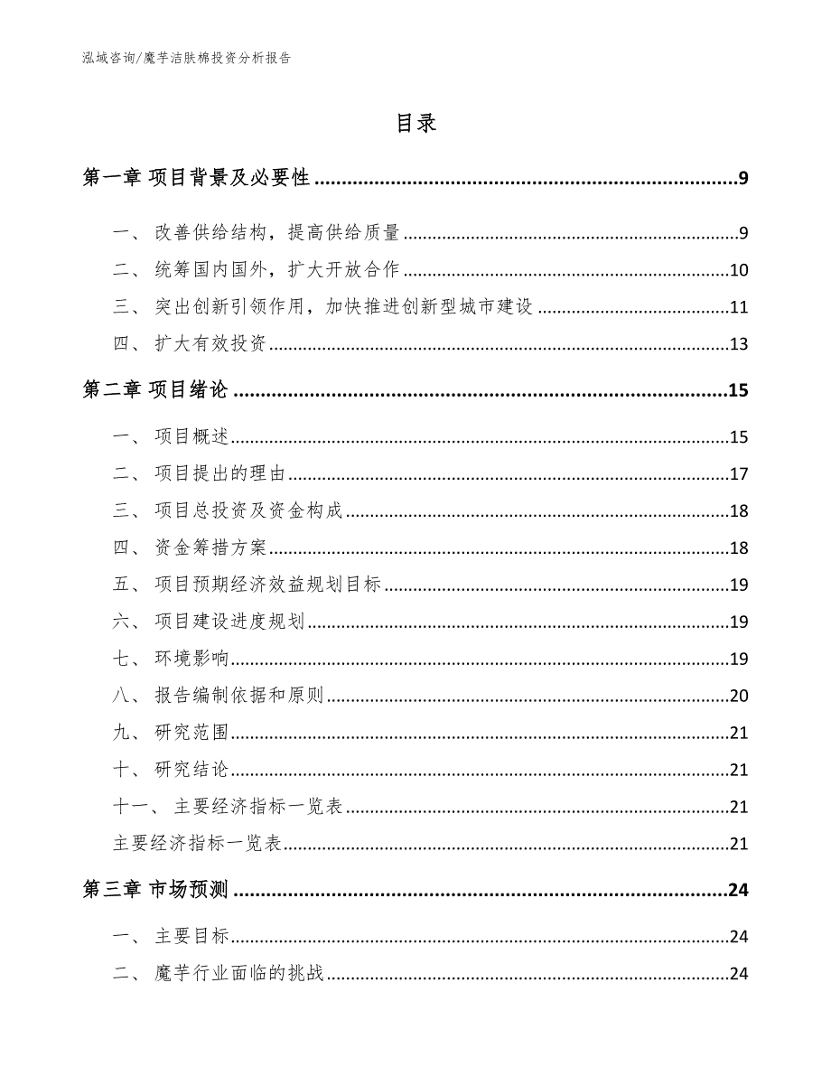 魔芋洁肤棉投资分析报告_第1页