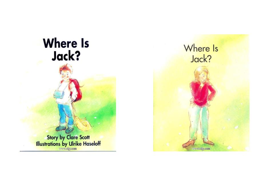 英文绘本_where_is_jack_第1页