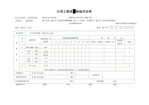 分项工程质量检验评定表(盖板制作)