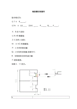 端面槽切削循环G74及实图编程实例