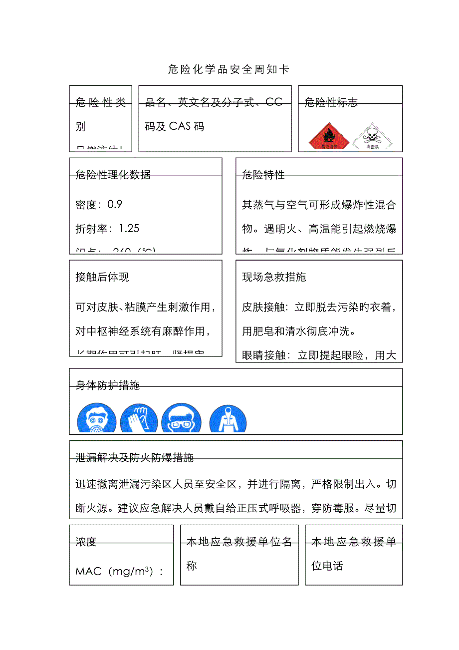 油漆安全周知卡_第1页