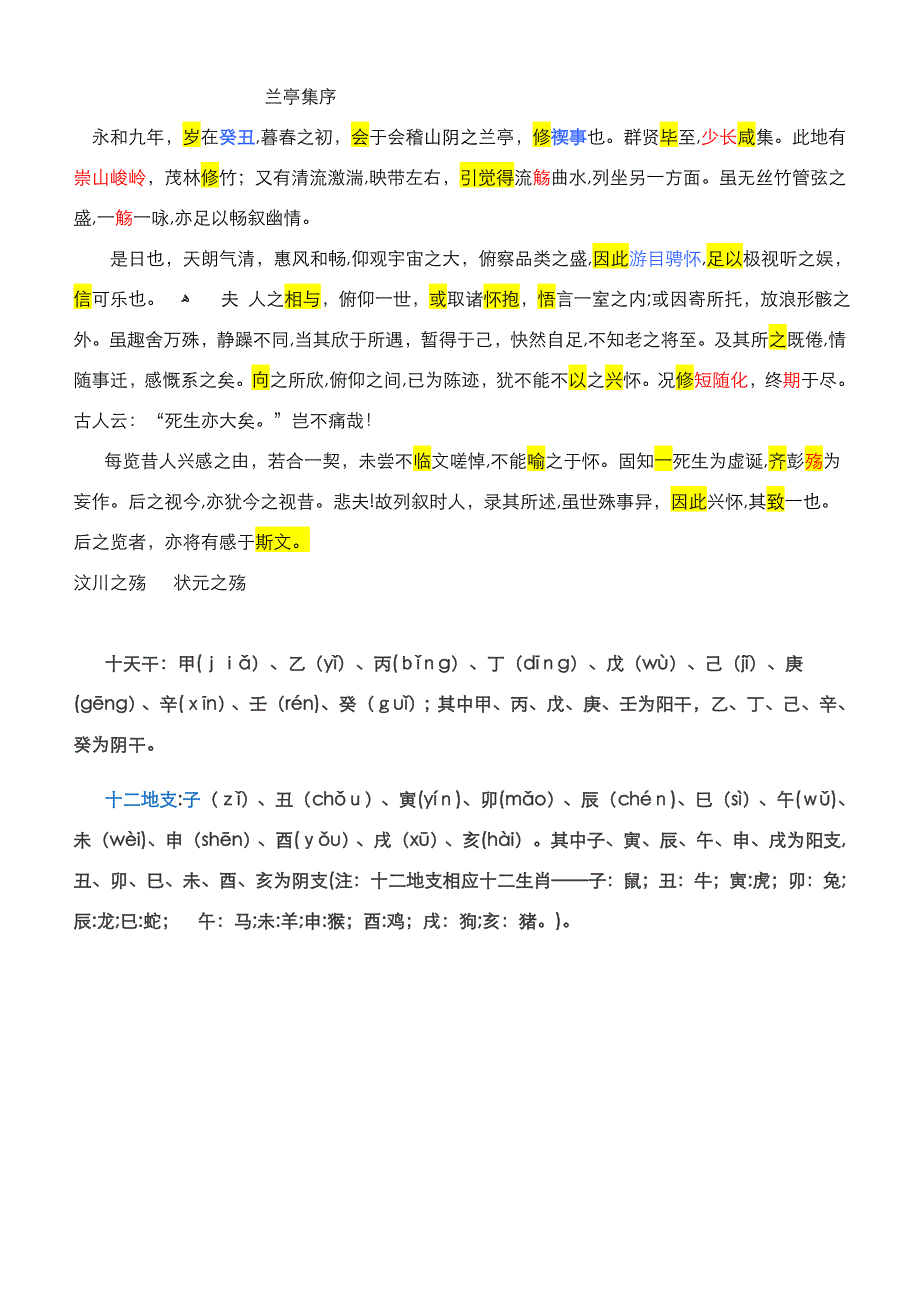 兰亭集序原文_第1页