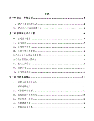 北京年产xxx套5G+车联网设备项目创业计划书(DOC 89页)
