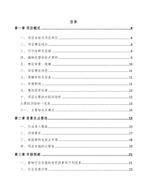 济南塑料包装材料项目可行性研究报告(DOC 88页)