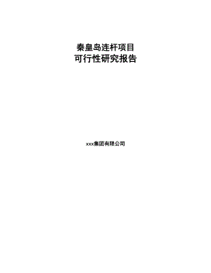 秦皇岛连杆项目可行性研究报告(DOC 92页)