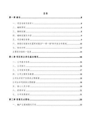 广西年产xxx套5G+智慧港口设备项目融资分析报告(DOC 85页)