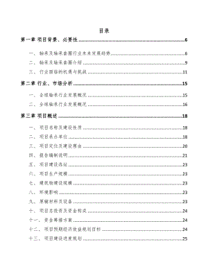 扬州轴承套圈项目可行性研究报告(DOC 60页)