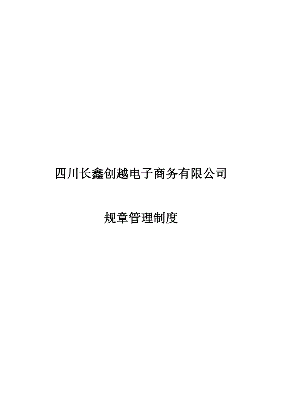 公司规章管理制度_第1页