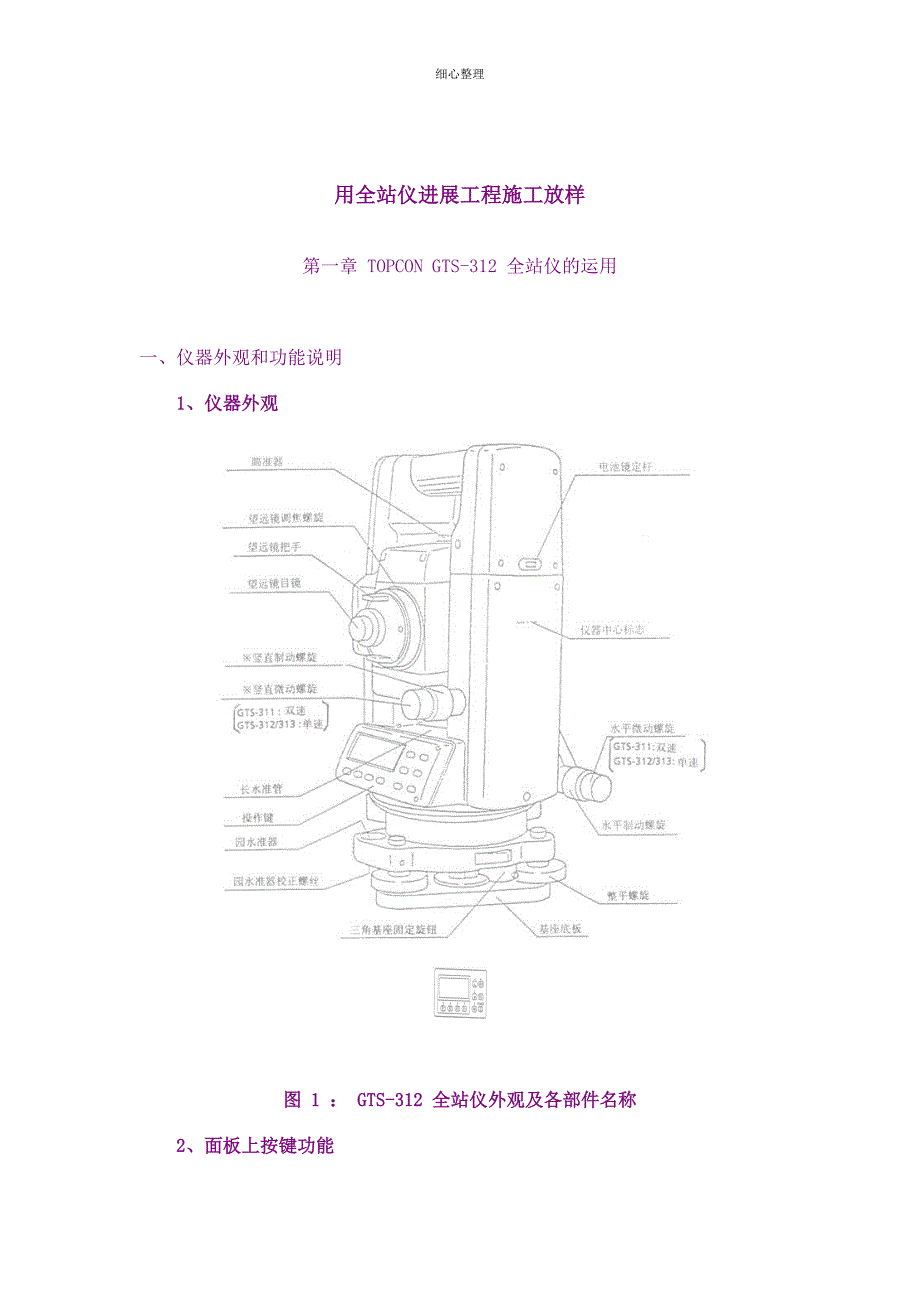 全站仪使用教程很详细的哦_第1页