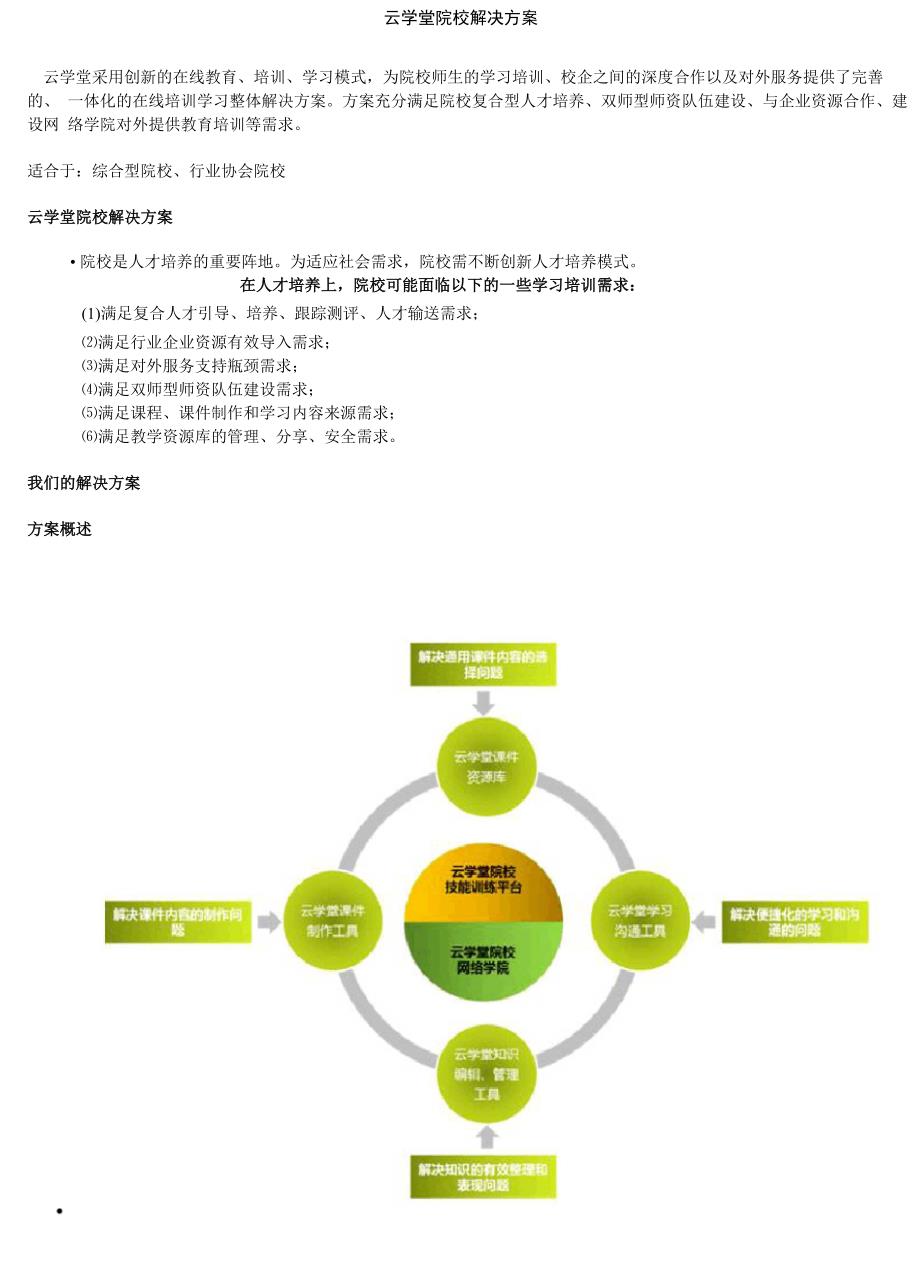 云学堂院校解决方案_第1页