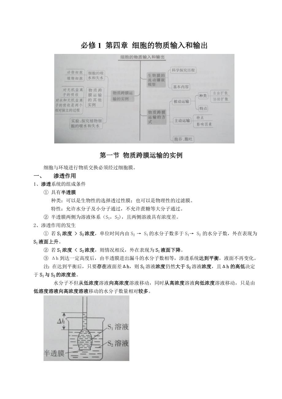 高中生物必修1知识点总结_第1页