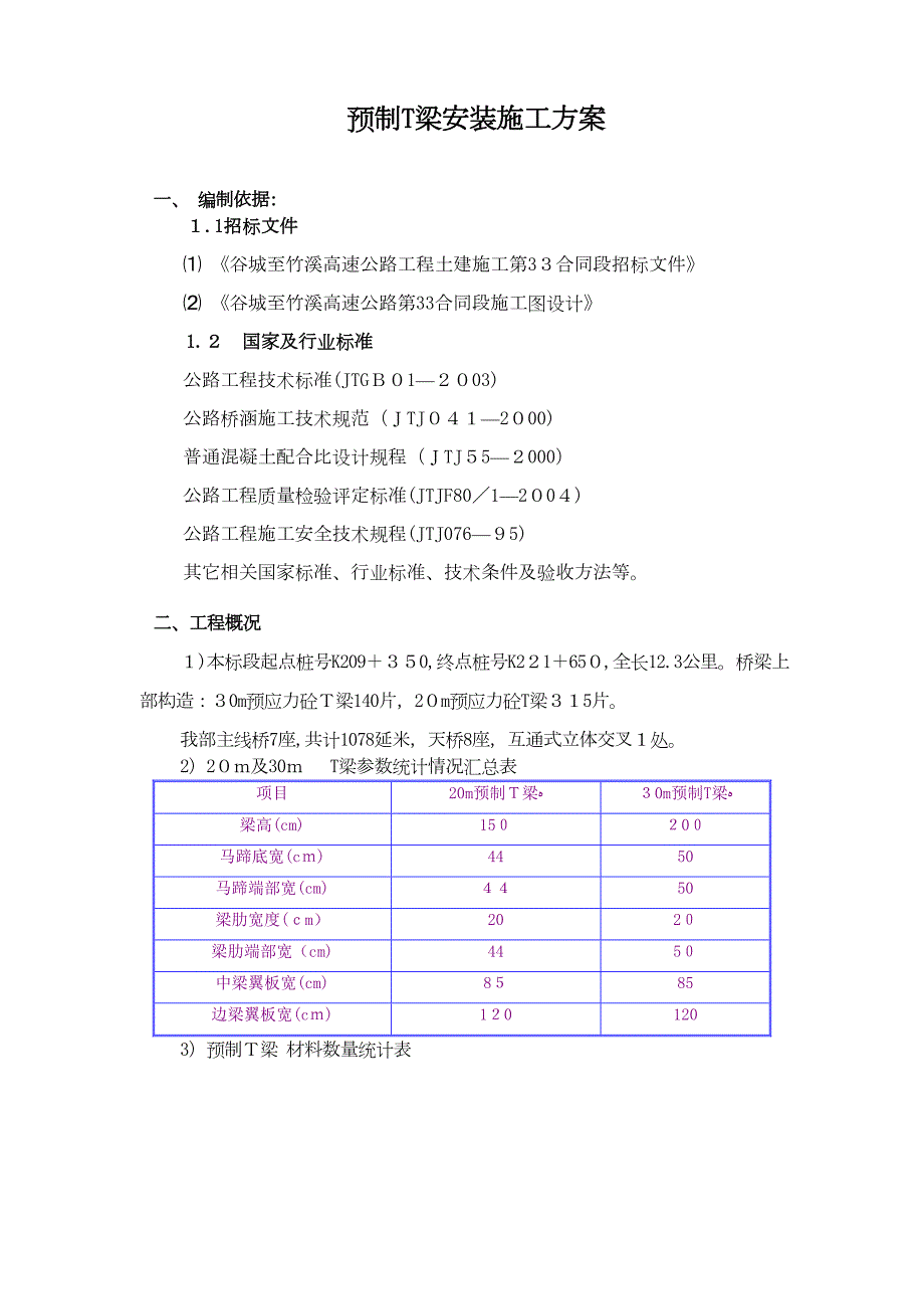 T梁安装施工方案(1)(DOC 16页)_第1页