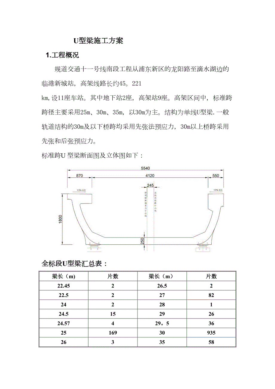 U型梁施工方案_第1页