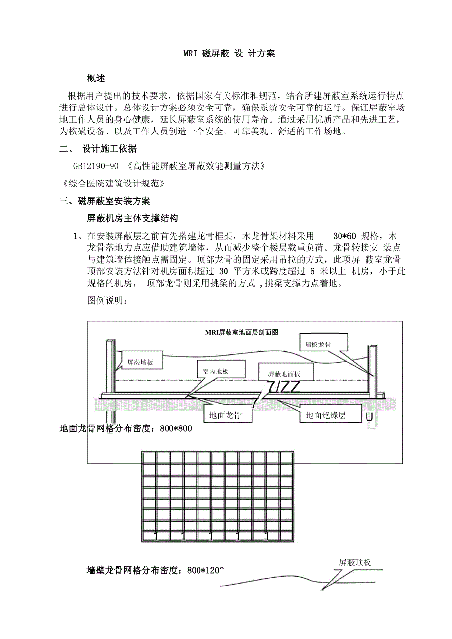 核磁共振室磁屏蔽室设计施工方案_第1页