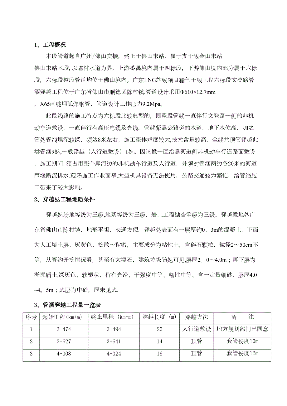 【施工方案】管涵穿越施工方案(DOC 37页)_第1页