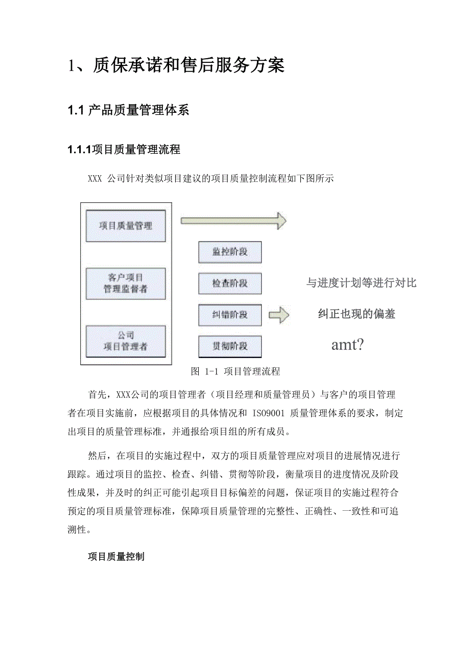 质保承诺和售后服务方案_第1页