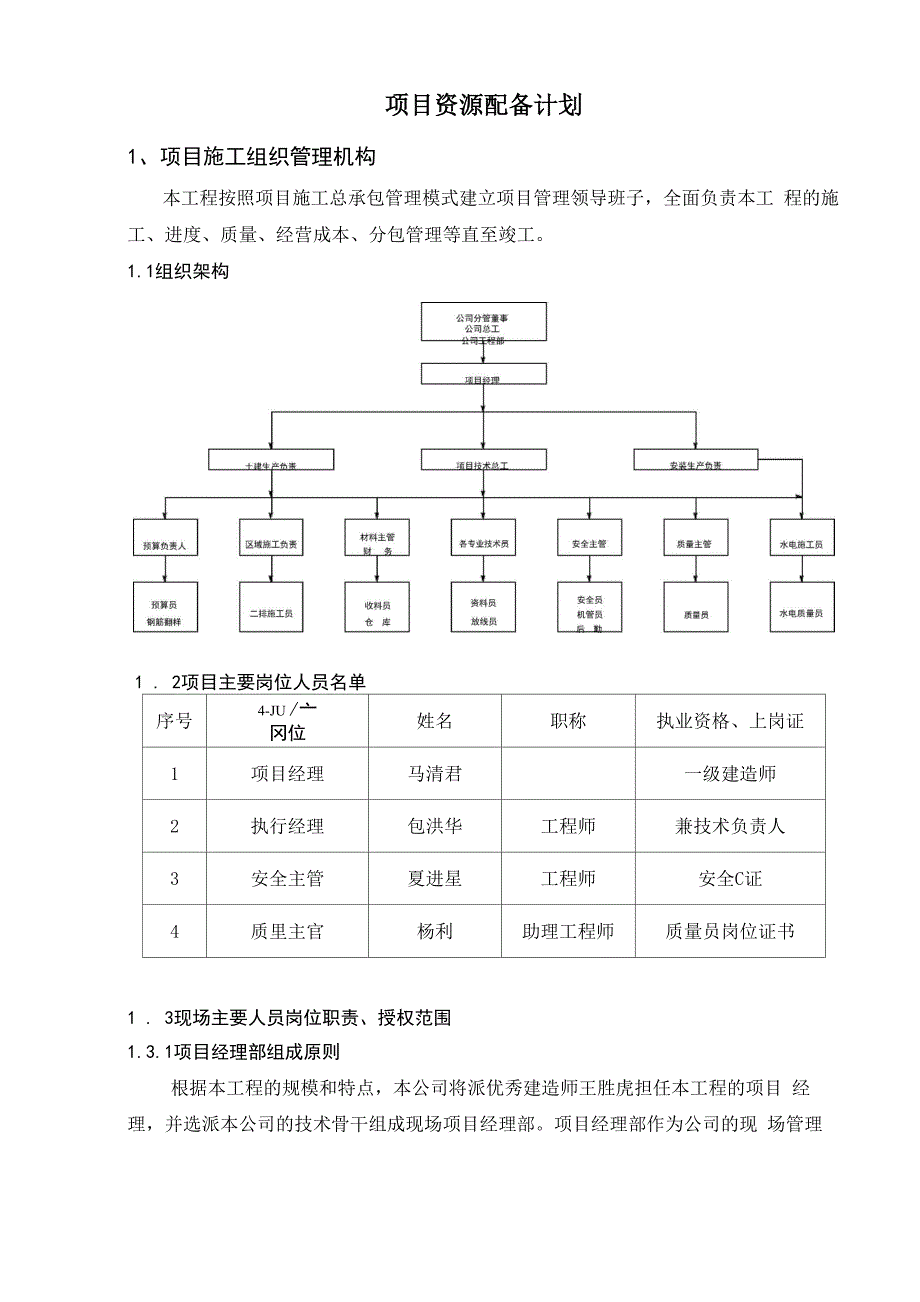 项目资源配备计划_第1页