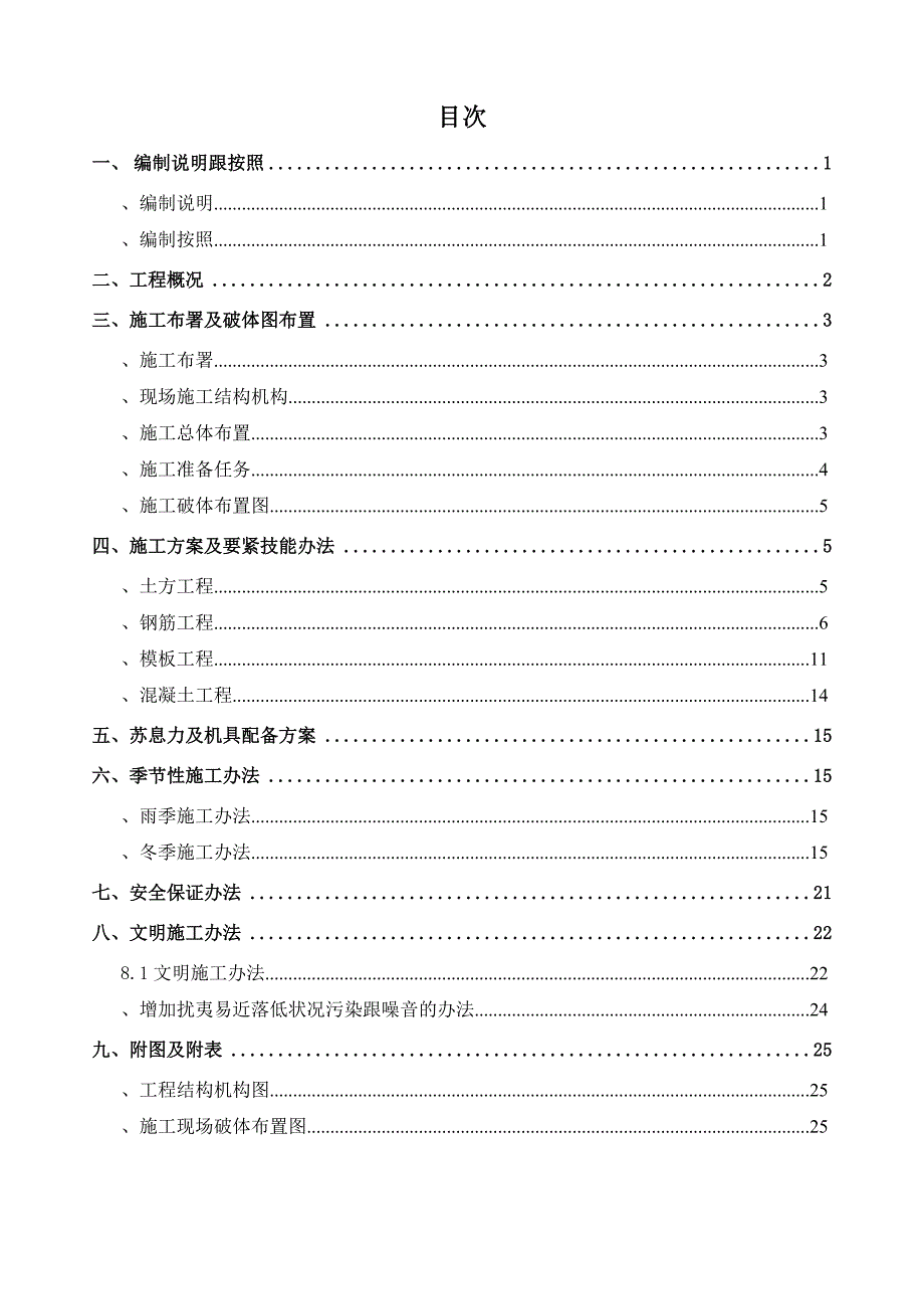 农民还迁建设项目地下车库及人防工程施工方案_第1页