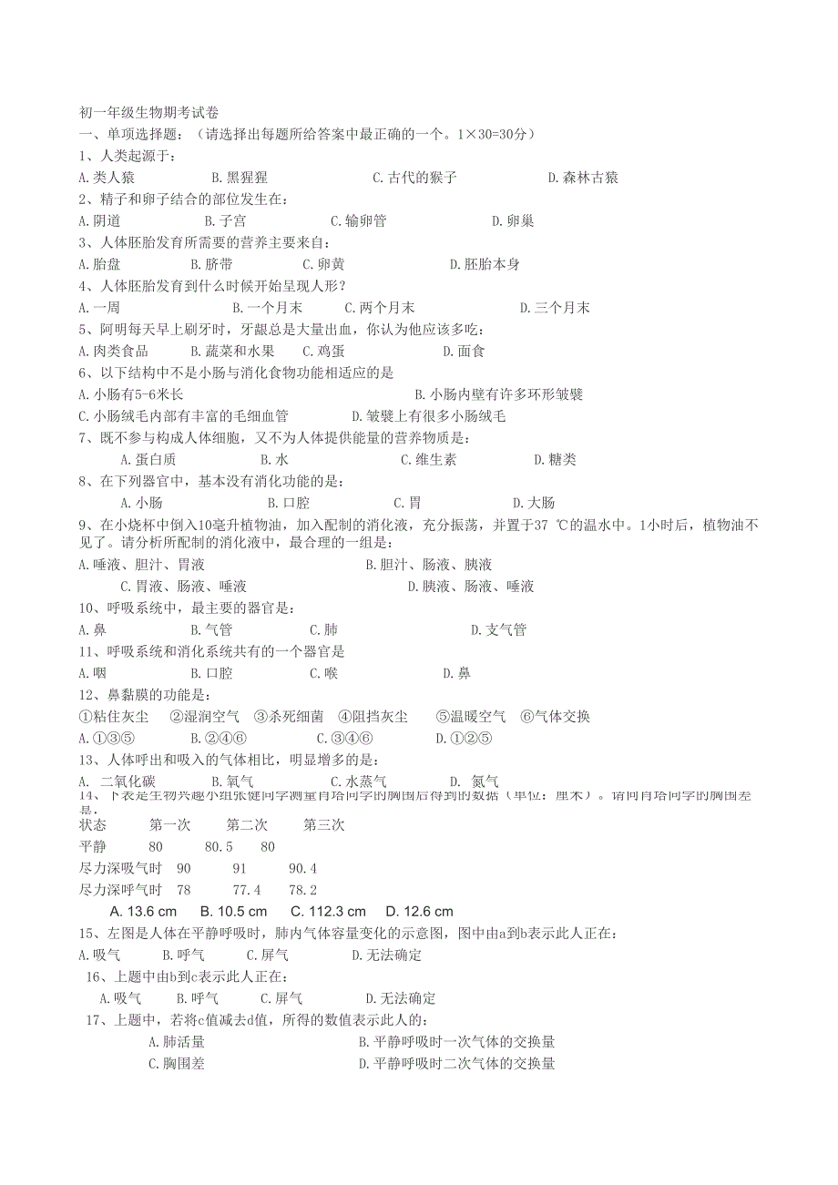 01---初一生物地理試卷_第1頁