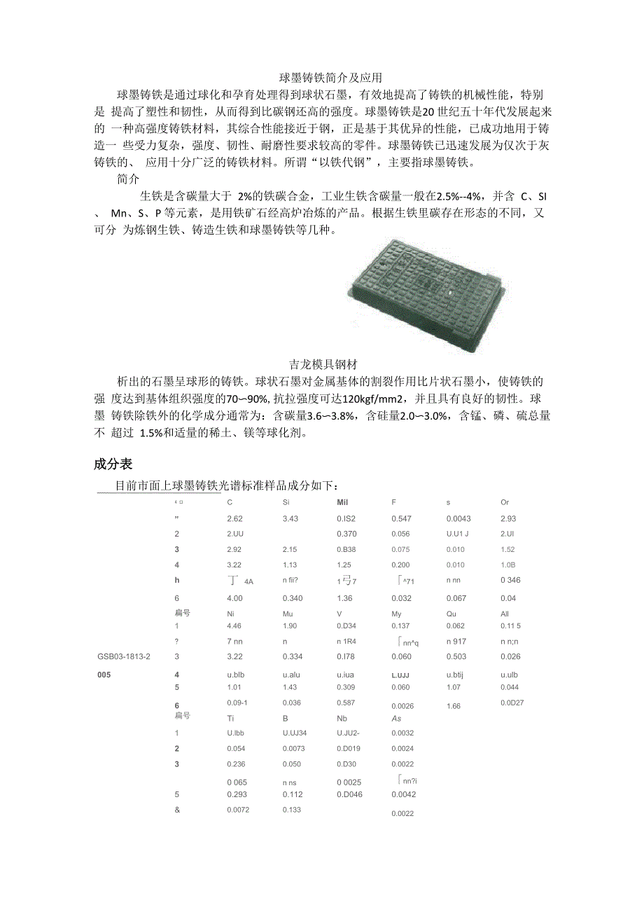 球墨铸铁简介及用途_第1页