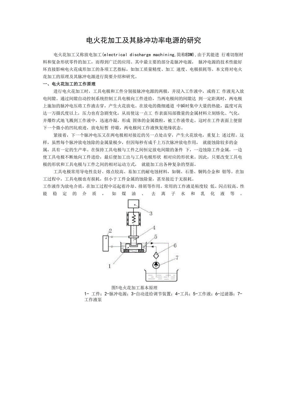 电火花加工用脉冲电源_第1页