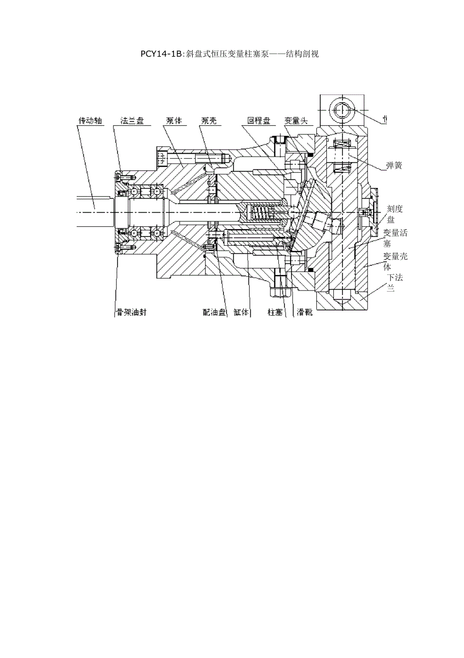 斜盘式恒压变量柱塞泵_第1页